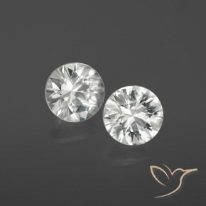 2.10 ct natürliche Weiß Zirkon-Edelsteine, Runden, VS