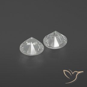 2.10 ct natürliche Weiß Zirkon-Edelsteine, Runden, VS