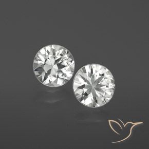 2.12 ct natürliche Weiß Zirkon-Edelsteine, Runden, VS