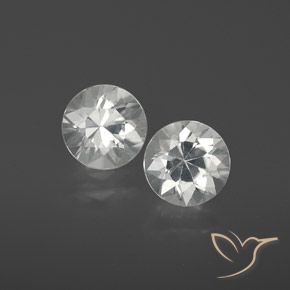 2.30 ct natürliche Weiß Zirkon-Edelsteine, Runden, VVS-VS