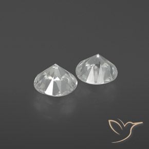 2.30 ct natürliche Weiß Zirkon-Edelsteine, Runden, VVS-VS