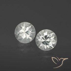 2.38 ct natürliche Weiß Zirkon-Edelsteine, Runden, VVS-VS