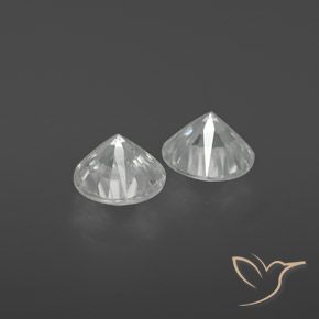 2.47 ct natürliche Weiß Zirkon-Edelsteine, Runden, VS