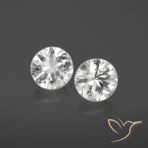 2.12 ct natürliche Weiß Zirkon-Edelsteine, Runden, VS