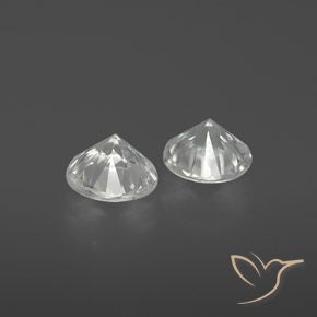 2.13 ct natürliche Weiß Zirkon-Edelsteine, Runden, VS