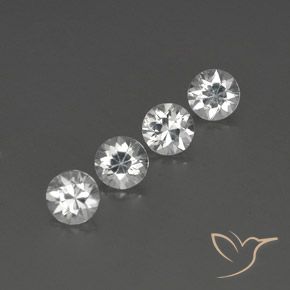 4.60 ct natürliche Klares Weiß Zirkon-Edelsteine, Runden, VVS-VS