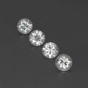 4,65 ct natürliche weißer Zirkon-Edelsteine, Rundschliff, VVS-VS