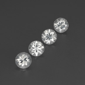 4,65 ct natürliche weißer Zirkon-Edelsteine, Rundschliff, VVS-VS