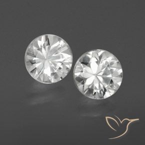 2.33 ct natürliche Weiß Zirkon-Edelsteine, Runden, VS