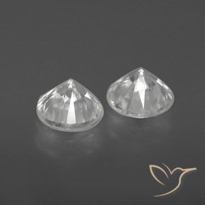 2.33 ct natürliche Weiß Zirkon-Edelsteine, Runden, VS