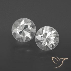 2.33 ct natürliche Weiß Zirkon-Edelsteine, Runden, VVS-VS