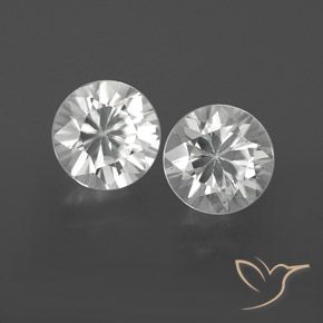 2.23 ct natürliche Weiß Zirkon-Edelsteine, Runden, VVS-VS