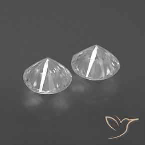 2.23 ct natürliche Weiß Zirkon-Edelsteine, Runden, VVS-VS