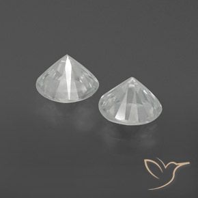 2.15 ct natürliche Weiß Zirkon-Edelsteine, Runden, VVS-VS
