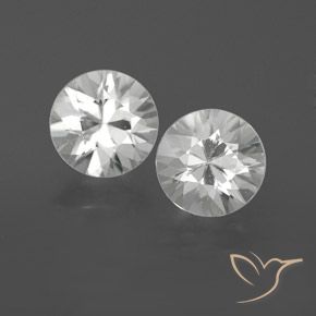 2.34 ct natürliche Weiß Zirkon-Edelsteine, Runden, VVS-VS