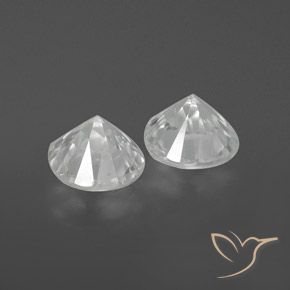 2.34 ct natürliche Weiß Zirkon-Edelsteine, Runden, VVS-VS