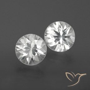 2.36 ct natürliche Weiß Zirkon-Edelsteine, Runden, VVS-VS