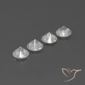 4.41 ct natürliche Klares Weiß Zirkon-Edelsteine, Runden, VS