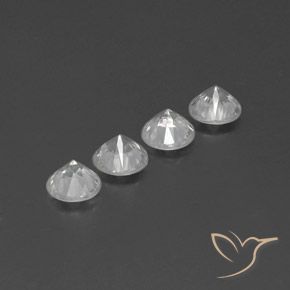 4.63 ct natürliche Klares Weiß Zirkon-Edelsteine, Runden, VVS-VS