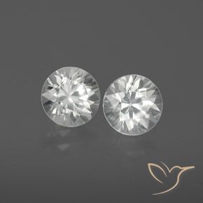 2.41 ct natürliche Klares Weiß Zirkon-Edelsteine, Runden, VVS-VS