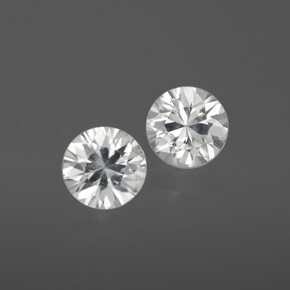 2,13 ct natürliche weißer Zirkon-Edelsteine, Rundschliff, VVS-VS