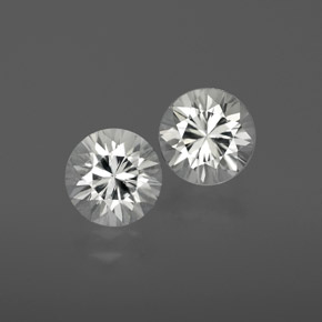 2.38 ct natürliche Weiß Zirkon-Edelsteine, Rund Schliff, VVS-VS