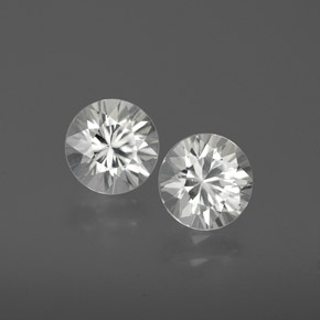 2.38 ct natürliche Weiß Zirkon-Edelsteine, Rund Schliff, VVS-VS