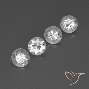 4.93 ct natürliche Weiß Zirkon-Edelsteine, Runden, VVS-VS