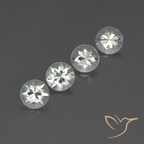 4.79 ct natürliche Weiß Zirkon-Edelsteine, Runden, VVS-VS