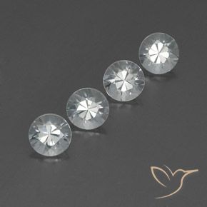 4.88 ct natürliche Weiß Zirkon-Edelsteine, Runden, VVS-VS