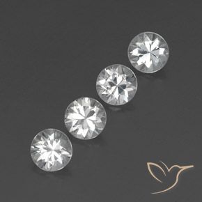 4.49 ct natürliche Klares Weiß Zirkon-Edelsteine, Runden, VVS-VS
