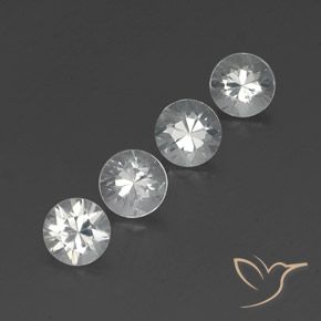 4.71 ct natürliche Klares Weiß Zirkon-Edelsteine, Runden, VVS-VS