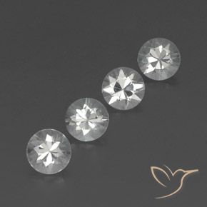 4.55 ct natürliche Klares Weiß Zirkon-Edelsteine, Runden, VVS-VS