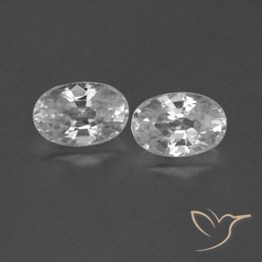 1.64ctw Natürlicher Klares Weiß Zirkon, Oval, VVS