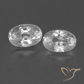 1.71ctw Natürlicher Klares Weiß Zirkon, Oval, VVS