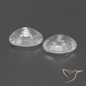 1.71 ct natürliche Klares Weiß Zirkon-Edelsteine, Oval, VVS