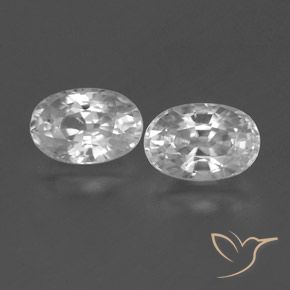 1.66ctw Natürlicher Klares Weiß Zirkon, Oval, VVS
