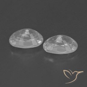 1.72 ct natürliche Klares Weiß Zirkon-Edelsteine, Oval, VVS-VS