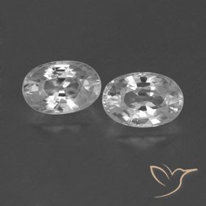 1.62ctw Natürlicher Klares Weiß Zirkon, Oval, VVS