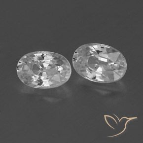 1.62 ct natürliche Klares Weiß Zirkon-Edelsteine, Oval, VVS