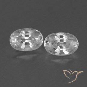 1.66ctw Natürlicher Klares Weiß Zirkon, Oval, VVS