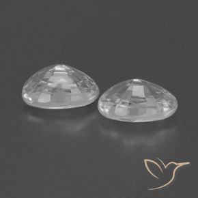1.66 ct natürliche Klares Weiß Zirkon-Edelsteine, Oval, VVS