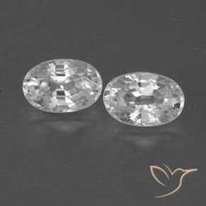 1.63ctw Natürlicher Klares Weiß Zirkon, Oval, VVS-VS
