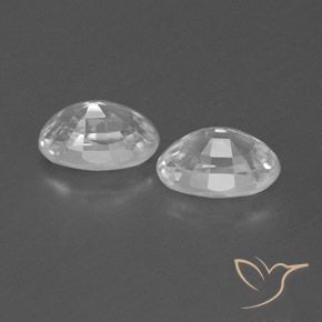 1.63 ct natürliche Klares Weiß Zirkon-Edelsteine, Oval, VVS-VS