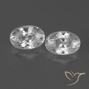 1.66ctw Natürlicher Klares Weiß Zirkon, Oval, VVS