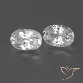 1.67 ct natürliche Klares Weiß Zirkon-Edelsteine, Oval, VVS-VS