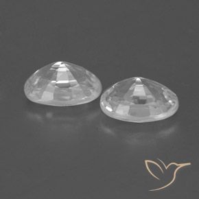 1.67 ct natürliche Klares Weiß Zirkon-Edelsteine, Oval, VVS-VS