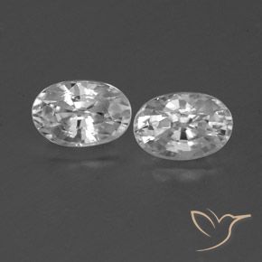 1.66ctw Natürlicher Klares Weiß Zirkon, Oval, VVS