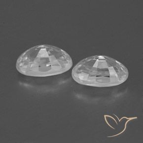 1.75 ct natürliche Klares Weiß Zirkon-Edelsteine, Oval, VVS-VS