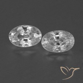 1.70ctw Natürlicher Klares Weiß Zirkon, Oval, VVS-VS